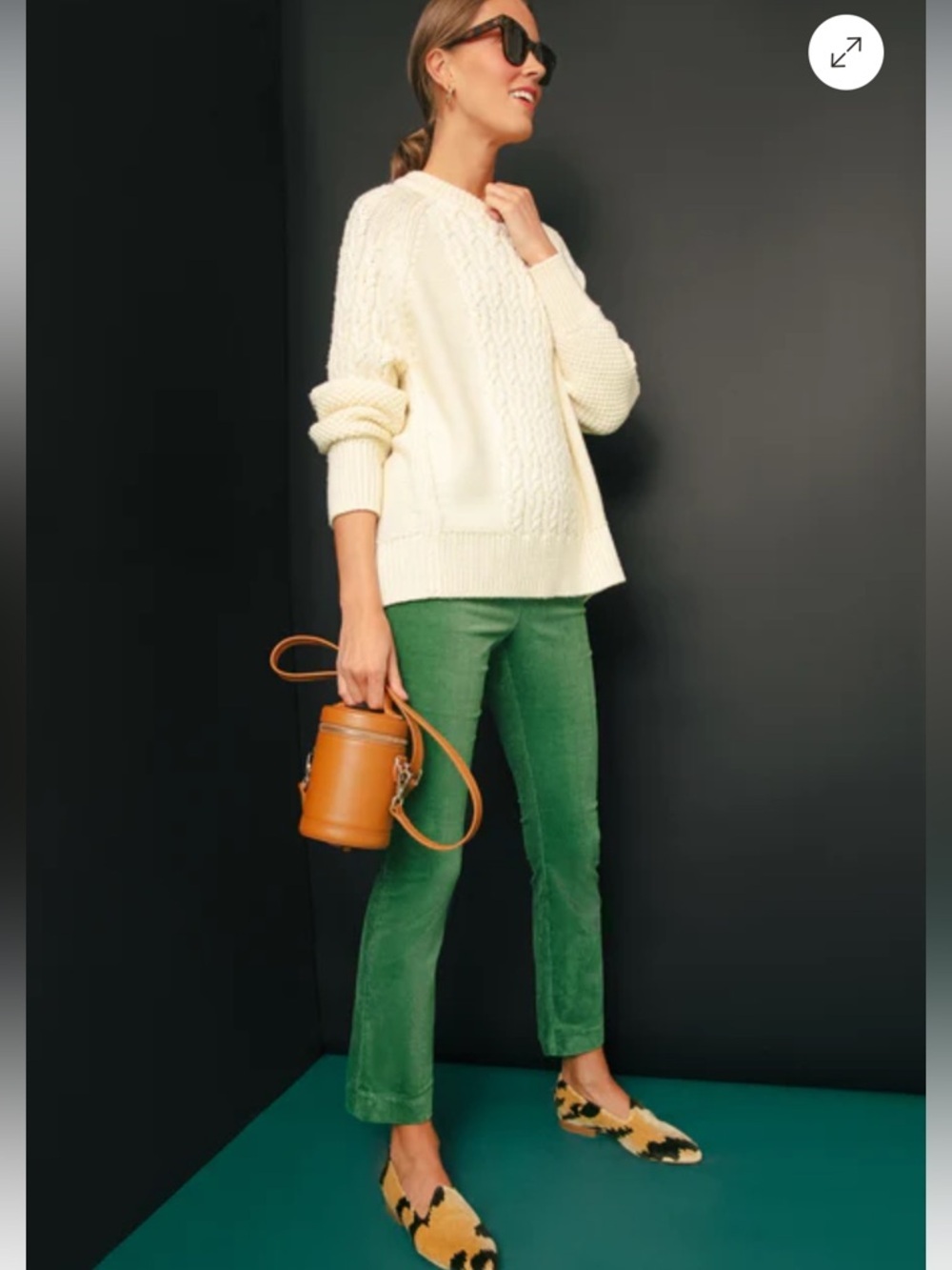 Tuckernuck Ashford Pants  Corduroy High Rise Kick Crop Size Med Pants